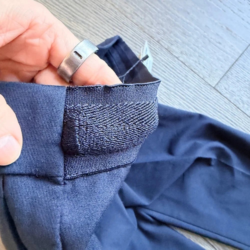 Zara Jogger Waist Trousers in Dark Navy Size Large